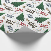 Papier Cadeau Papier d'enveloppement de vacances de Noël (Coin)