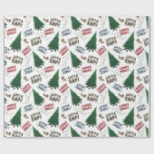 Papier Cadeau Papier d'enveloppement de vacances de Noël (Plat)