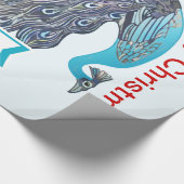 Papier Cadeau Papier d'enveloppement de vacances Peacock personn (Coin)