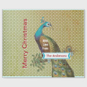 Papier Cadeau Papier d'enveloppement de vacances Peacock personn (Plat)