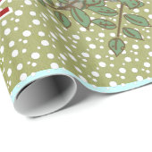 Papier Cadeau Papier d'enveloppement de vacances Peacock personn (Coin rond)