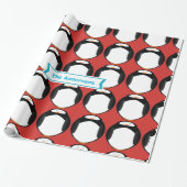 Papier Cadeau Papier d'enveloppement de vacances pour pingouin p (Déroulé)