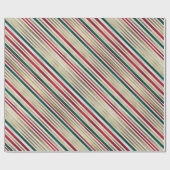 Papier Cadeau Papier d'enveloppement de vacances rouge or (Plat)