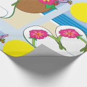 Papier Cadeau Papier d'enveloppement de vacances tropicales