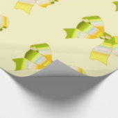 Papier Cadeau Papier d'enveloppement de vaches jaunes (Coin)