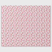 Papier Cadeau Papier d'enveloppement de vaches Xmas roses (Plat)