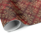 Papier Cadeau Papier d'enveloppement de verre de Noël (Coin rond)