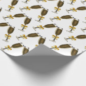 Papier Cadeau Papier d'enveloppement de verres à vin (Coin)