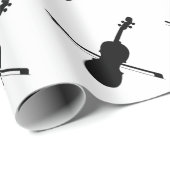 Papier Cadeau Papier d'enveloppement de violon (Coin rond)