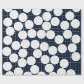 Papier Cadeau Papier d'enveloppement de volley-ball (Plat)