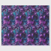 Papier Cadeau Papier d'enveloppement d'eau violet Opal Crystals  (Plat)