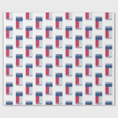 Papier Cadeau Papier d'enveloppement d'éclipse annuel du Texas (Plat)