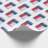 Papier Cadeau Papier d'enveloppement d'éclipse annuel du Texas (Coin)