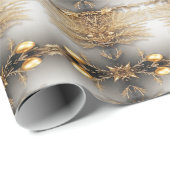 Papier Cadeau Papier d'enveloppement décoratif or unique (Coin rond)