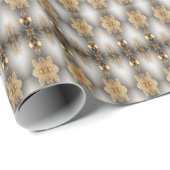 Papier Cadeau Papier d'enveloppement décoratif or unique (Coin rond)