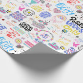 Papier Cadeau Papier d'enveloppement des affirmations positives (Coin)