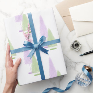 Papier Cadeau Papier d'enveloppement des arbres de Noël Patel