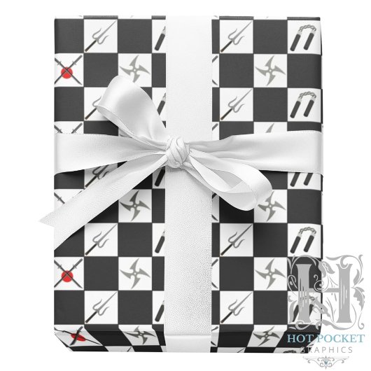 Papier Cadeau Papier d'enveloppement des arts martiaux