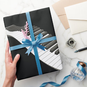 Papier Cadeau Papier d'enveloppement des clés de piano