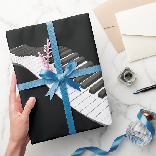 Papier Cadeau Papier d'enveloppement des clés de piano