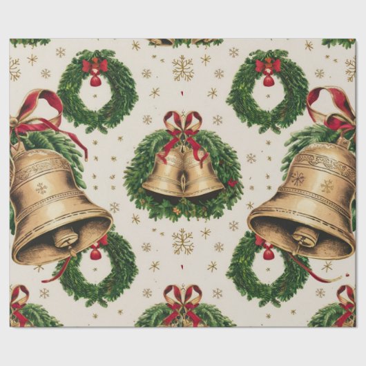 Papier Cadeau Papier d'enveloppement des cloches de Noël (Couture)