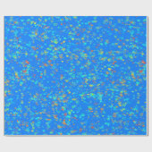 Papier Cadeau Papier d'enveloppement des Coeurs Bleus (Plat)