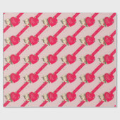 Papier Cadeau Papier d'enveloppement des coeurs de la Saint-Vale (Plat)