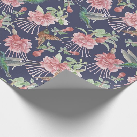 Papier Cadeau Papier d'enveloppement des colibris (Coin)