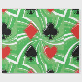 Papier Cadeau Papier d'enveloppement des combinaisons de carte (Plat)