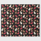 Papier Cadeau Papier d'enveloppement des cookies de Noël (Plat)