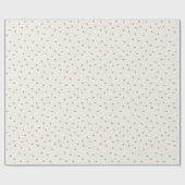 Papier Cadeau Papier d'enveloppement des étoiles d'or (Plat)