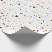Papier Cadeau Papier d'enveloppement des étoiles et des coeurs m (Coin)