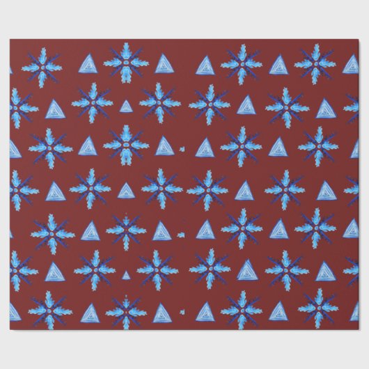 Papier Cadeau Papier d'enveloppement des flocons de neige (Couture)