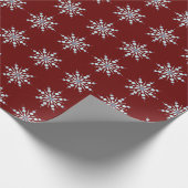 Papier Cadeau Papier d'enveloppement des flocons de neige (Coin)