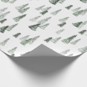 Papier Cadeau Papier d'enveloppement des forêts d'hiver (Coin)