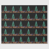 Papier Cadeau Papier d'enveloppement des lumières de Noël (Plat)