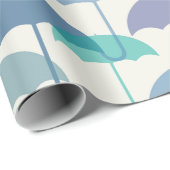 Papier Cadeau Papier d'enveloppement des parapluies multicolores (Coin rond)