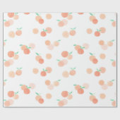 Papier Cadeau Papier d'enveloppement des petites oranges de la C (Plat)