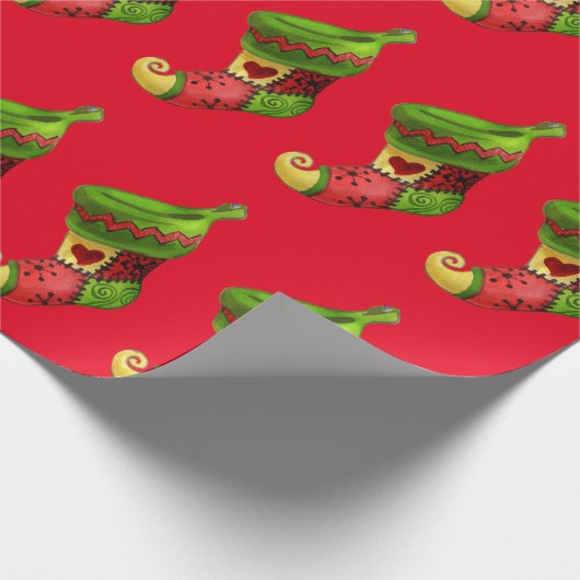 Papier Cadeau Papier d'enveloppement des restes de Noël (Coin)