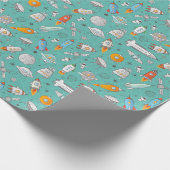 Papier Cadeau Papier d'enveloppement des roquettes spatiales (Coin)
