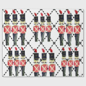 Papier Cadeau Papier d'enveloppement des soldats de crêpe rouge  (Plat)