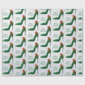 Papier Cadeau Papier d'enveloppement des talons de Parties scint (Plat)