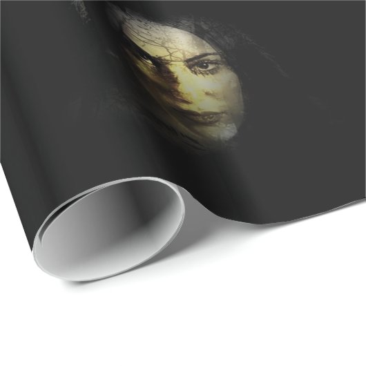 Papier Cadeau Papier d'enveloppement d'Halloween (Coin rond)