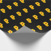 Papier Cadeau Papier d'enveloppement d'Hibiscus jaune (Coin)