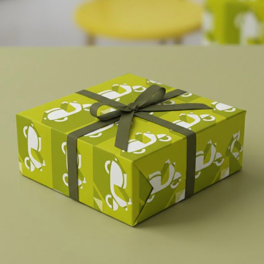 Papier Cadeau Papier d'enveloppement d'icônes de scooter