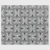 Papier Cadeau Papier d'enveloppement d'illusion optique noir et (Plat)