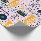 Papier Cadeau Papier d'enveloppement d'instruments de musique (Coin)
