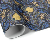 Papier Cadeau Papier d'enveloppement d'oiseaux flou (Coin rond)