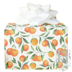 Papier Cadeau Papier d'enveloppement d'oranges