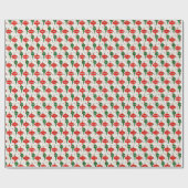 Papier Cadeau Papier d'enveloppement d'ornement de Noël 1950 (Plat)